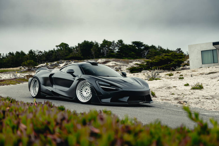HRE 501 forged wheel on Mclaren 720S Exposed Carbon Widebody