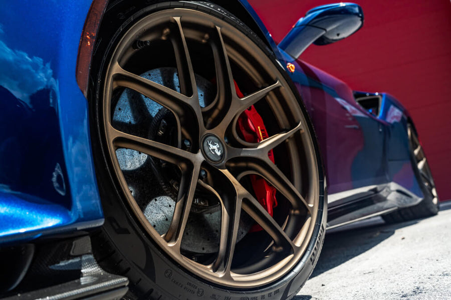 HRE R101 Lightweight forged wheel on Ferrari 488 Pista