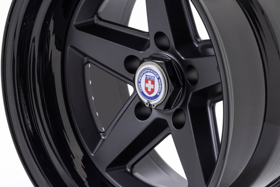 HRE 517K forged wheel on HRE Vintage 517K IN Satin Black Gloss Black Gloss Black HEX NUT