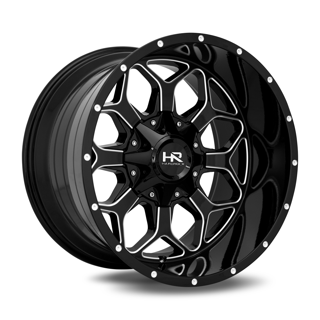 Hardrock Offroad H712 20x9 0mm Gloss Black Milled