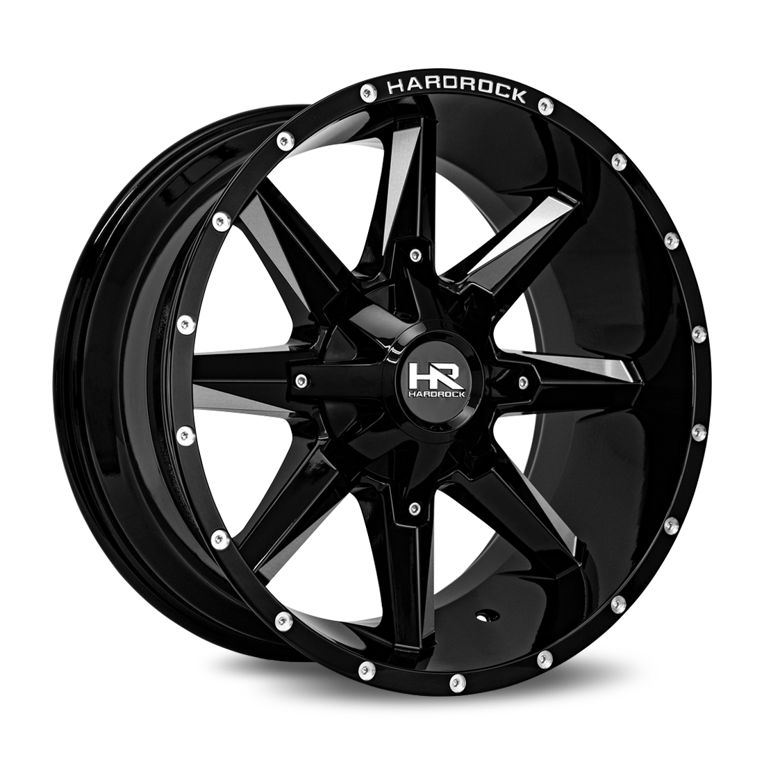 Hardrock Offroad Hardcore H703 Gloss Black Milled wheel