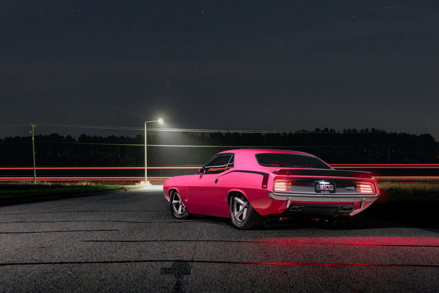 HRE 105 forged wheel on Ringbrothers Infected 1970 Plymouth Barracuda