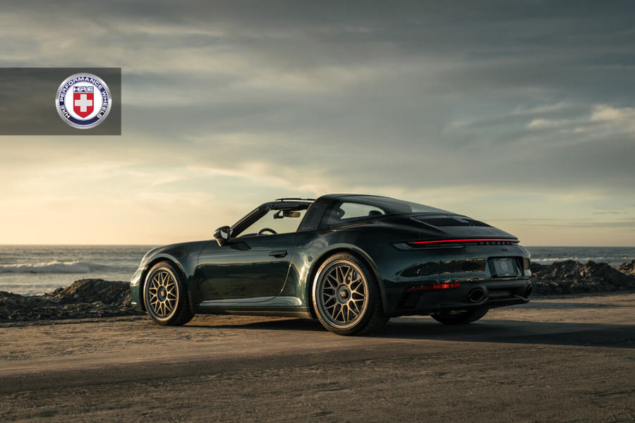 HRE 300 GTS forged wheel on Porsche 992 Targa GTS