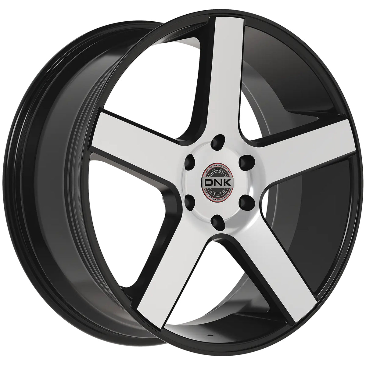 DNK 708 Black Machined Wheel