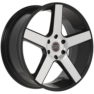 DNK 708 Black Machined Wheel