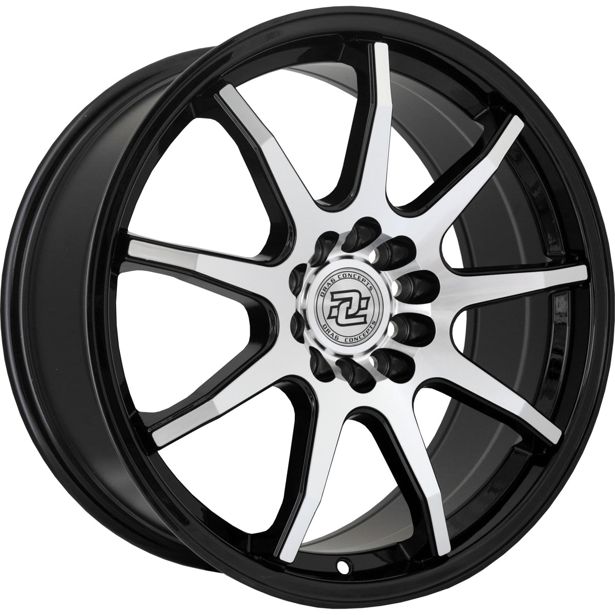 Drag Concepts R31 Black Machined Wheel