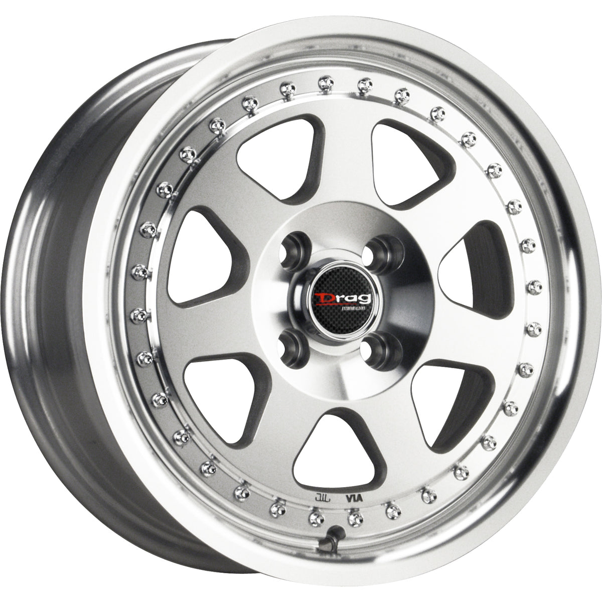 Drag DR27 Silver Machined Wheel