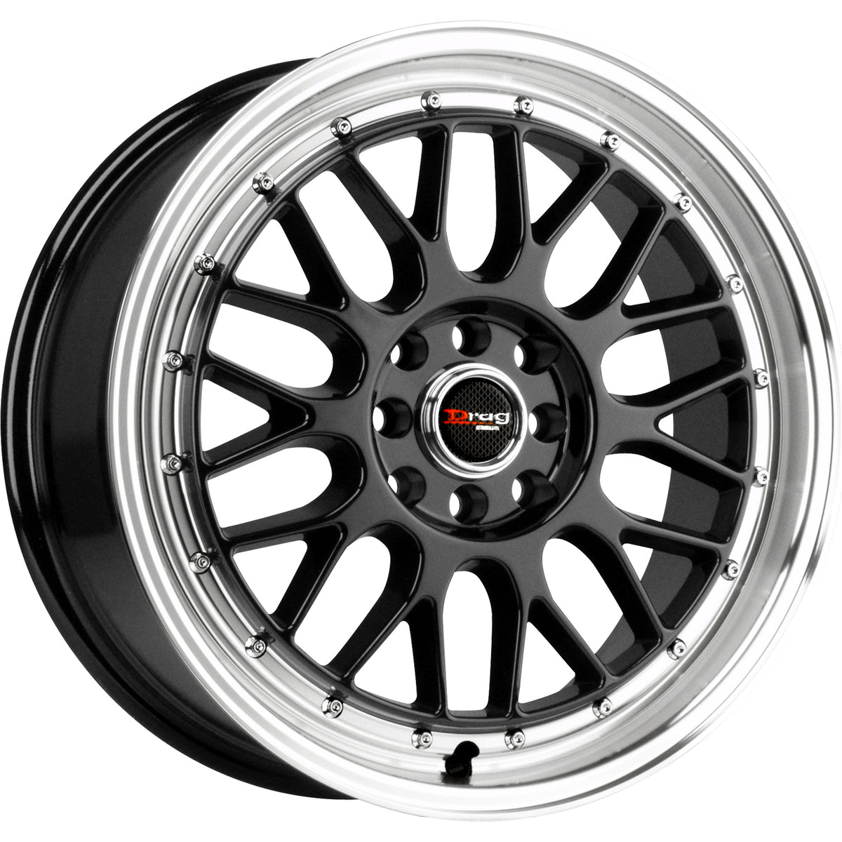 Drag DR44 Black Machined Wheel