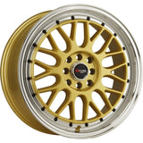 Drag DR44 Gold Machined Wheel