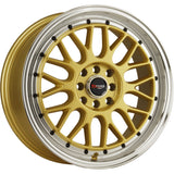 Drag DR44 Gold Machined Wheel