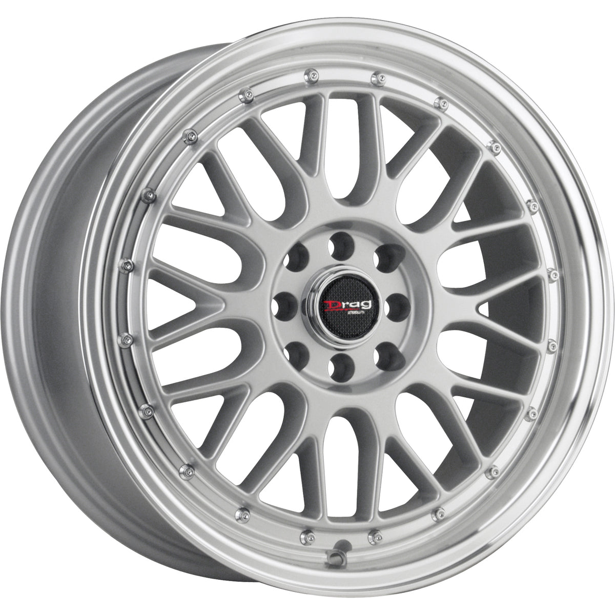Drag DR44 Silver Machined Wheel