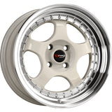 Drag DR46 White Machined Wheel