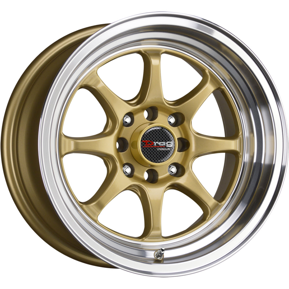 Drag DR54 Gold Machined Wheel