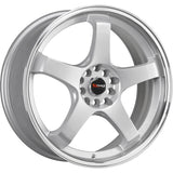 Drag DR63 Silver Machined Wheel