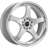 Drag DR63 Silver Machined Wheel