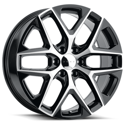 Drag DR85 Black Machined Wheel