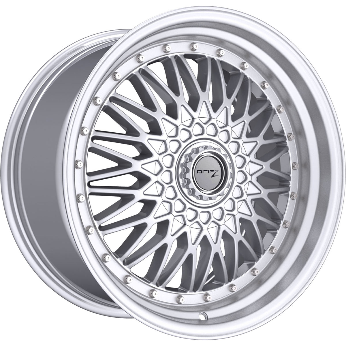 Drifz Retro Silver Machined Wheel