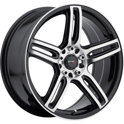 Drifz Tech R Black Machined Wheel