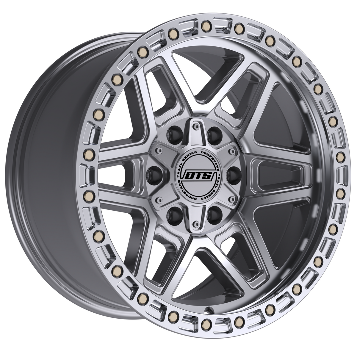 DTS 602MS Silver Machined Wheel