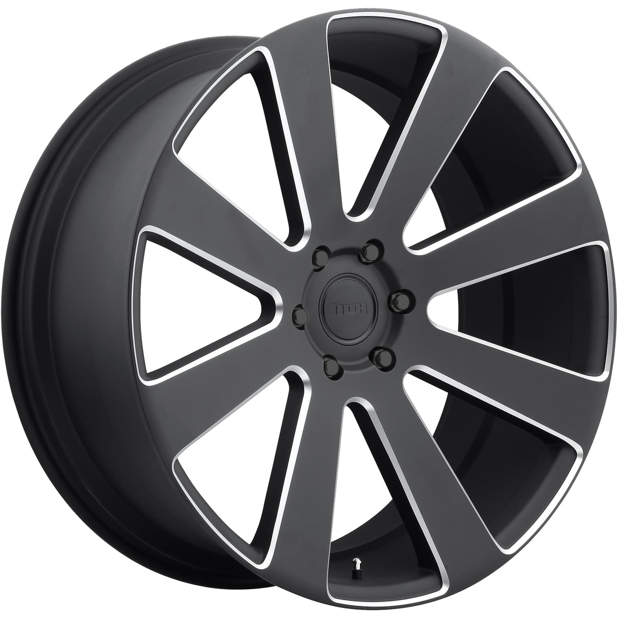 DUB 8 Ball Black Milled Wheel