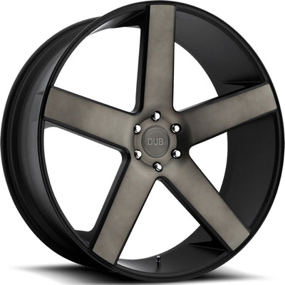 DUB Baller Black Machined Wheel
