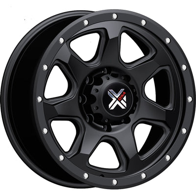 DX4 Storm 20x9 0mm Flat Black