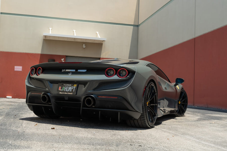 HRE P104SC forged wheel on Ferrari F8 Tributo Grigio Medio
