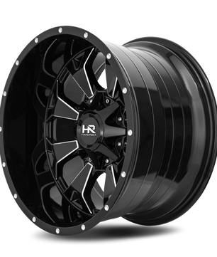 Hardrock Offroad H711 20x9 0mm Gloss Black Milled