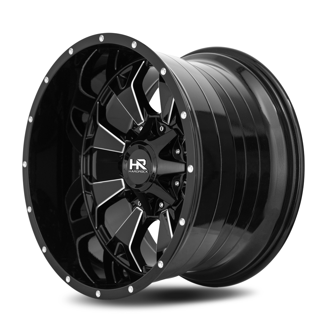 Hardrock Offroad H711 20x9 0mm Gloss Black Milled