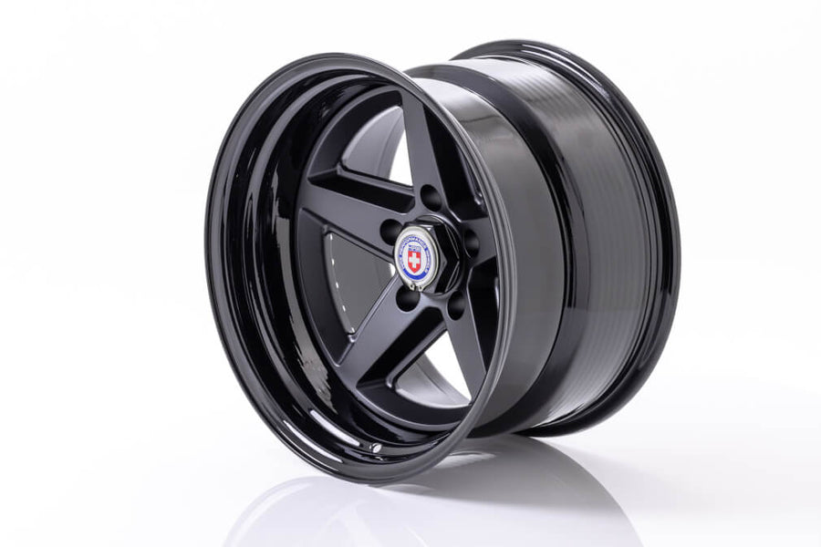 HRE 517K forged wheel on HRE Vintage 517K IN Satin Black Gloss Black Gloss Black HEX NUT