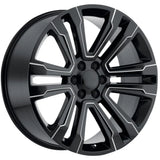 Eclipse Replica 328 Black Milled Wheel