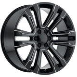 Eclipse Replica 328 Black Milled Wheel