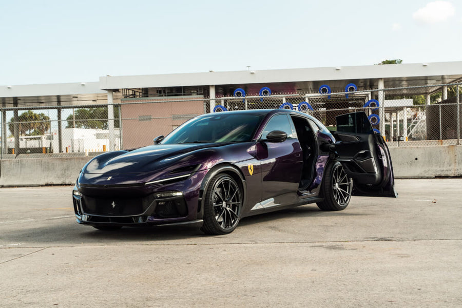 HRE P204 forged wheel on Ferrari Purosangue Viola Hong Kong