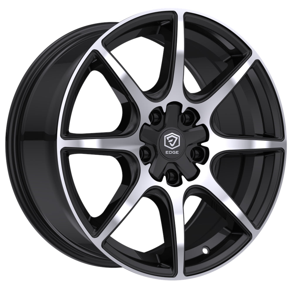 Edge Street 357 Black Machined Wheel