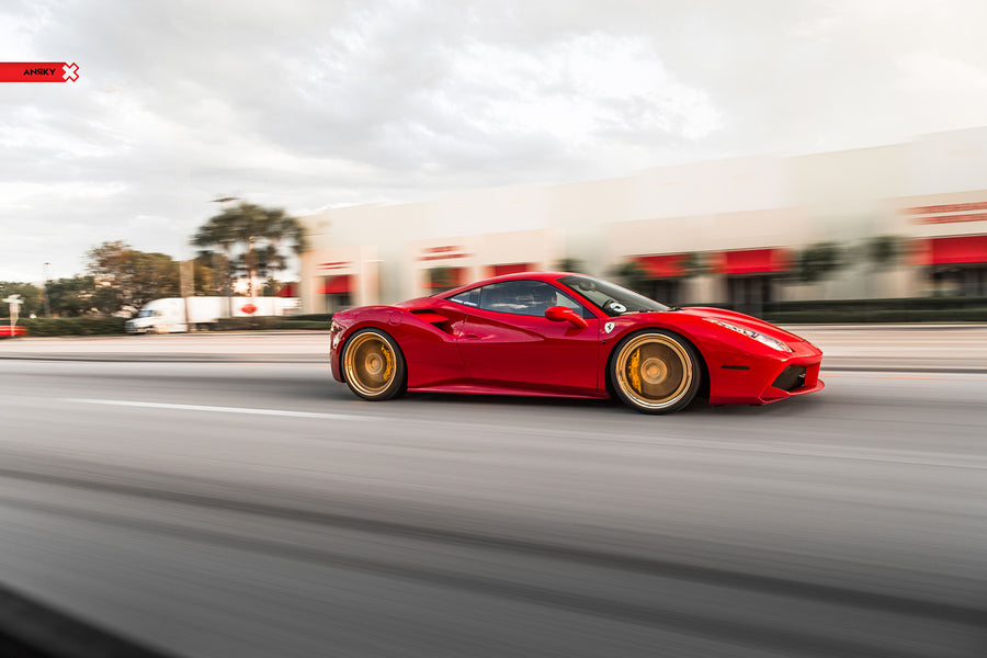 ANRKY AN33 forged wheel on Ferrari 488 GTB