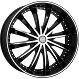 Elure 31 Black Machined Wheel