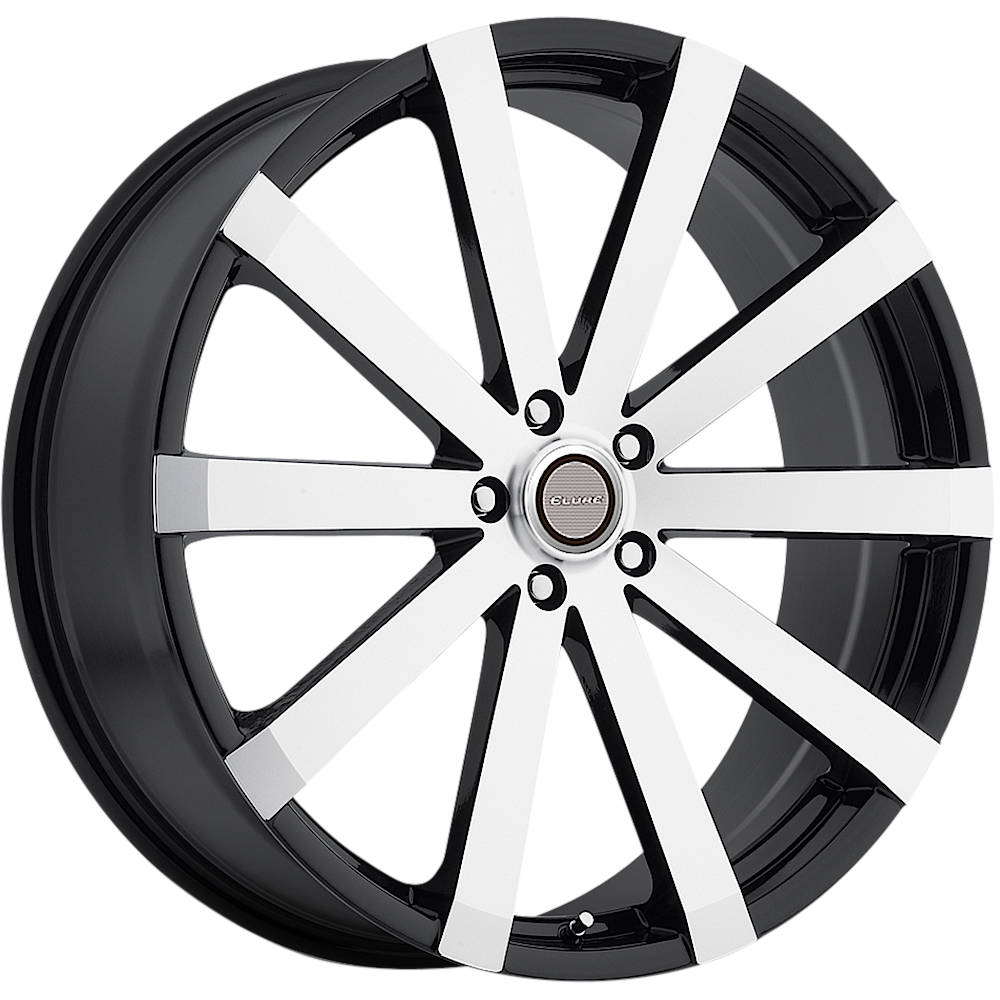 Elure 37 Black Machined Wheel