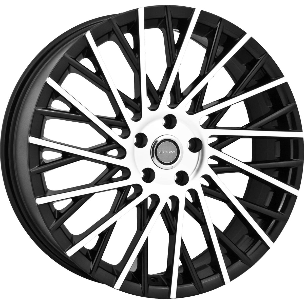 Elure 38 Black Machined Wheel