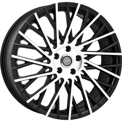 Elure 38 Black Machined Wheel