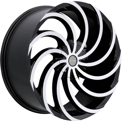 Elure 47 Black Machined Wheel