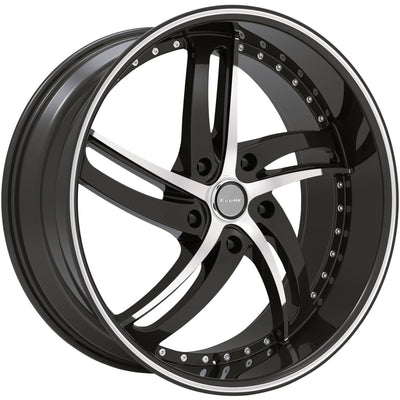 Elure 48 Black Machined Wheel