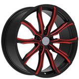 Elure 51 Black Red Milled Wheel