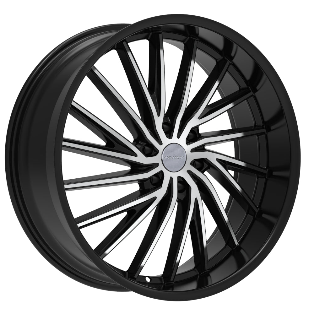 Elure 54 Black Machined Wheel
