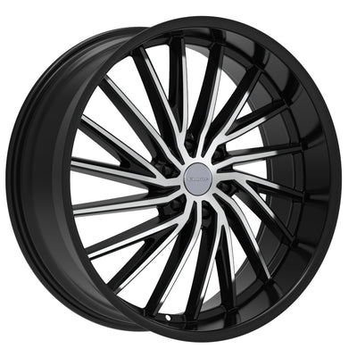 Elure 54 Black Machined Wheel