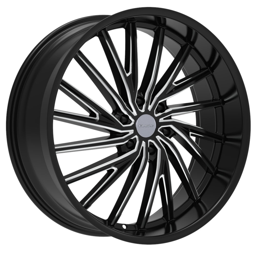 Elure 54 Black Milled Wheel