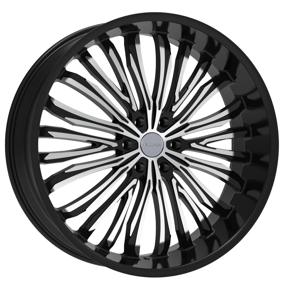 Elure 55 Black Machined Wheel