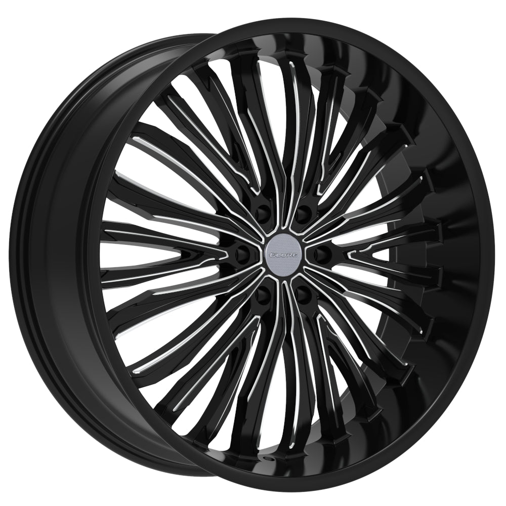 Elure 55 Black Milled Wheel