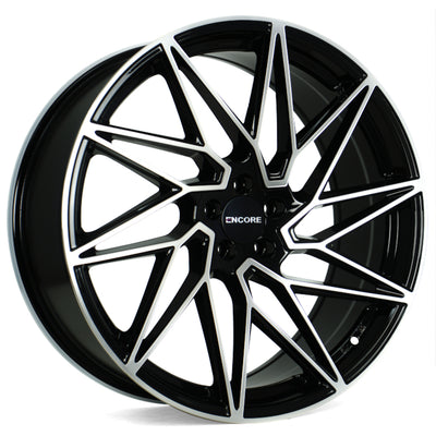 Encore Alloys ENC100 Black Machined Wheel