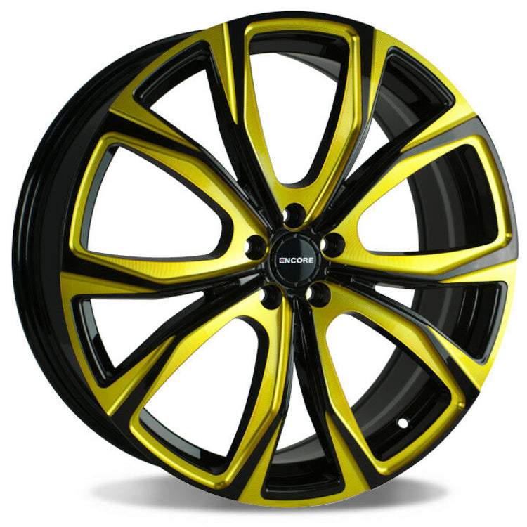 Encore Alloys ENC104 Black Gold Milled Wheel
