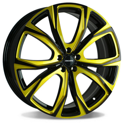 Encore Alloys ENC104 Black Gold Milled Wheel